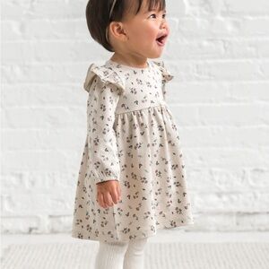 Colored Organics Cream Floral Dress